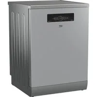 BEKO Standgeschirrspüler BDFN36550XP, 8,9 l, 15 Maßgedecke, Doppelt gut organisiert – inklusive Besteckschublade und Besteckkorb