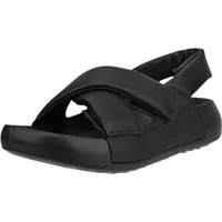Ecco Cozmo Croos (Vollnarbenleder) schwarz Damen Sandale