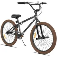 JOYSTAR Kinderfahrrad 20 Zoll BMX Fahrrad für Jungen Mädchen im Alter von 6-12 Jahren, Freestyle, Doppelbremsen, 2 pegs, Kettenschutz, Singlespeed