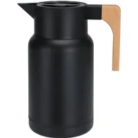 Koopman Kaffeekanne Isolierkanne 1 L Thermoskanne Kunststoff 2 Farben, (Stück, 1-St., Packung), 1L, 3 Farben zur Auswahl, Bambusgriff