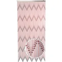 Kobolo Türvorhang Vorhang TERRA Kunststoff 72 Stränge 90x200cm (1 St), Ösen, Zickzack-Muster