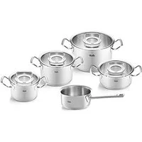 Fissler Topf-Set Original-Profi Collection®, Edelstahl 18/10 (Set, 5-tlg., Kochtopf 16/20/24 + Bratentopf 20cm + Stielkasserolle 16cm oD), Made in Germany