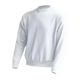 JHK - Sweatshirt Rundhalsausschnitt für Herren/Damen Unisex (Weiß)