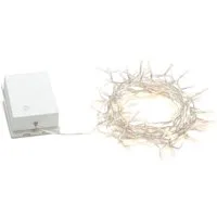 KONSTSMIDE LED-Lichterkette Weihnachtsdeko aussen, für den Außenbereich, 80 warmweiße Dioden, transparentes Kabel