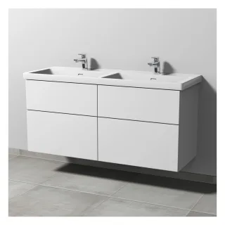 Sanipa 3way Waschtischunterbau zu Villeroy & Boch Subway 3.0 Waschtisch mit 4 Auszügen, Weiß-Soft SM85143