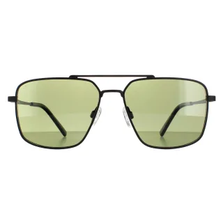 Serengeti Aviator Herren Matt Schwarz Saturn Polarisiert 555nm Aitkin