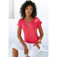 Vivance Kurzarmshirt mit Gummizug im Bund Sommershirt aus weichem Viskose-Stretch