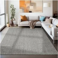 Carpettex Schlingenteppich Unicolor, Rechteckig, Höhe: 7 mm, Schlingenteppich Schlafzimmer Einfarbig Meliert Design