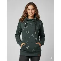 Ragwear Sweatshirt NESKA AZTEK O mit hohem Schalkragen, aus Baumwolle und Polyester, lockere Passform