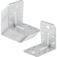 SO-TECH® Winkelprofil Bauwinkel Winkelverbinder mit Sicke (Verstärkung) 90° (20-St), 70x70x55mm 90° Materialstärke 2,5mm, feuerverzinkter Stahl