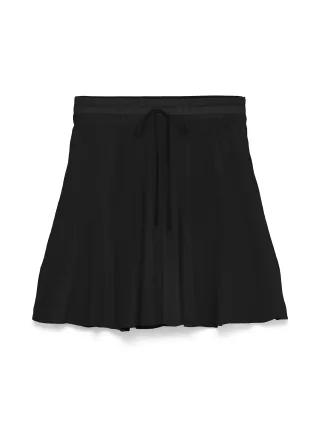VERO MODA - VMMENNY HW TIE SHORT SKIRT WVN GA Black - Gr. - XS