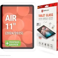 Displex Displayschutzfolie Tablet Glass für Apple iPad Air 11'' (2024/2025), Displayschutz, Bildschirmschutz, kratz & stoßfest, einfaches Anbringen