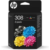 HP 308 Tintenpatronen Doppelpack 4-farbig Tintenpatrone