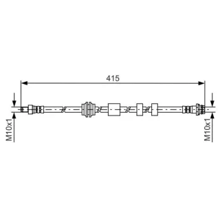 Bosch Bremsschlauch vorne Ford Volvo 1987481425