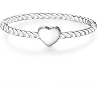 Glanzstücke München Silberring Herz silber, aus Sterling Silber