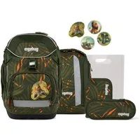 ergobag Schulranzen Schulranzen-Set PACK ExBärdition 6-teilig (6-teilig), ergonomisch, höhenverstellbar, Your-Size-System