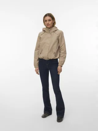 VERO MODA - VMZOA SHORT PARKA NOOS Silver Mink - Gr. - S