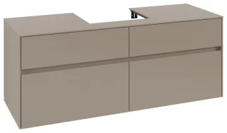 Villeroy & Boch Waschtischunterschrank Collaro C073B0 1400x548x500mm m. Bel. 4 Ausz. Waschtisch mitt C073B0VM