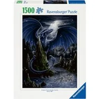 Ravensburger Puzzle Der Schwarzblaue Drache, 1500 Puzzleteile, Made in Germany