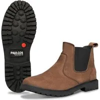 PAULGOS Herren Chelsea Boots, Stiefeletten Größe 39-47 in 3 Farben Chelseaboots
