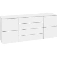 borchardt Möbel Sideboard Rova, Kommode Breite 166 cm, Mit praktischer Push-to-open-Funktion, 4 Türen und 4 Schubkästen