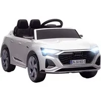 AIYAPLAY Elektro-Kinderauto 12V Kinderauto mit 2,4G Fernbedienung, MP3 Musik & Hupe, Belastbarkeit 30 kg, (1-tlg), 3-5 km,h, für 3-4 Jahre Kinder, Weiß