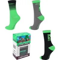 Minecraft Socken Minecraft 5er oder 3er Jungen Socken Strümpfe in Geschenkverpackung (3-Paar)