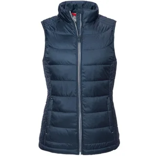 Russell - Ärmellose Daunenjacke NANO - Damen (Marineblau)