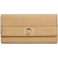 Tommy Hilfiger Geldbörse TH MODERN LARGE FLAP WALLET, Damen Portemonnaie, Geldbeute mit goldfarbenen Accessoires