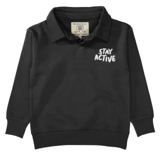 BASEFIELD - Kn.-Sweatshirt oversized dark grey - Gr. - 122