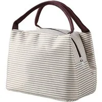 Agger Kühltasche Faltbar mit Folienfutter, Lunchbox Tasche, Lunchtasche Isoliert, Tragbar Lunchbag für Arbeit, Camping oder Reise Mittagessen