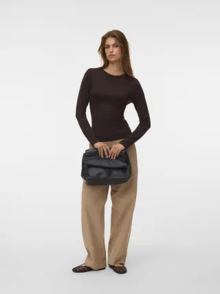 VERO MODA - VMADA LS TOP JRS NOOS Chocolate Torte - Gr. - XS