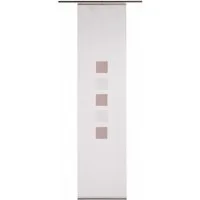 HOMING Schiebegardine Elias (1 St), Klettband, halbtransparent, Scherli, geometrisch, modern, Wohnzimmer, Schlafzimmer