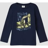 s.Oliver Langarmshirt T-Shirt Langarm-Shirt mit Frontprint