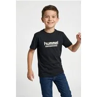 hummel T-Shirt mit geradem Abschluss, aus Baumwolle, normale Länge