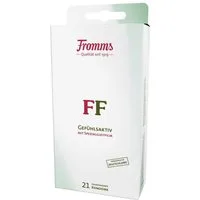 Fromms Kondome 21 FF Kondome 52mm, glatt, transparent, zylindrische Form mit Reservoir - Made in Germany