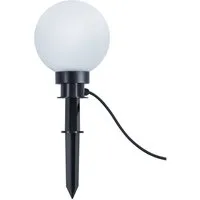 Reality Leuchten Kugelleuchte, LED wechselbar, Warmweiß, Gartenleuchten Strom, Garten-kugeln Wegbeleuchtung Leuchtkugeln, Ø20cm