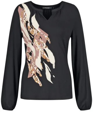 TAIFUN - T-Shirt schwarz - Gr. - 36