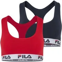 Fila Bustier WOMAN BUSTIER (2er Pack) ohne Polsterung und ohne Bügel, Racerbackrücken