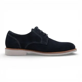 Tamaris Herren-Derbyschuhe aus marineblauem Wildleder mit schlichter Zehenpartie