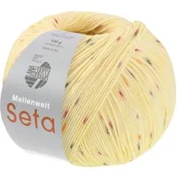 LANA GROSSA MEILENWEIT 100 g SETA BORNEO Häkelwolle, 420 m (Weiches 4-fach Sockengarn mit Seide-Anteil), 100 g