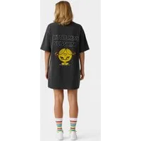 Worldclassca T-Shirt Worldclassca Oversized SUNSHINE Print T-Shirt lang Tee Sommer Oberteil PRINT - LITTLE MISS SUNSHINE