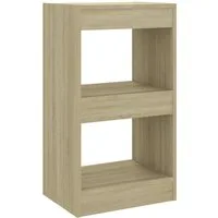 vidaXL Bücherregal Bücherregal/Raumteiler Sonoma-Eiche 40x30x72 cm, 1-tlg.