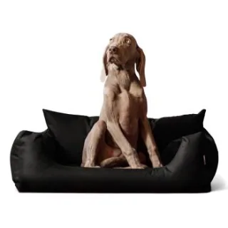 Tierlando NEMO Hundebett Hundesofa S M L Hundekorb Katzenbett 65 80 100cm schwarz 1 m, 25 cm, 80 cm