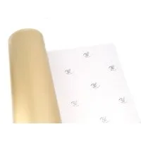 Star Geschenkpapier, Geschenkpapier einfarbig 70cm x 2m Rolle Gold schimmernd