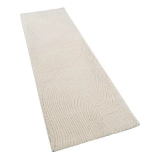 Paco Home Kurzflor-Teppich, Creme, Kunststoff, Rechteckig, 80x250 cm, strapazierfähig, für Fußbodenheizung geeignet, Teppiche & Böden, Teppiche