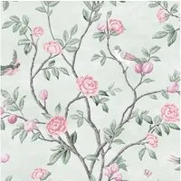LAURA ASHLEY Vliestapete Eglantine, gemustert, FSC® zertifiziert, mit lebhaftem Druck, 10 Meter Länge