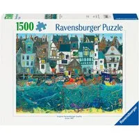 Ravensburger Puzzle Hafen der Wunder: Ein geschäftiger Fantasy-Hafen, 1500 Puzzleteile, Made in Germany