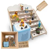 Holzura Kinderregal Tonie Regal für IKEA KALLAX – magnetisch – für ca. 50 Toniefiguren