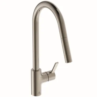 Ideal Standard Küchenarmatur Gusto Ausladung 241mm 2F-Brause Silver Storm, BD416GN BD416GN